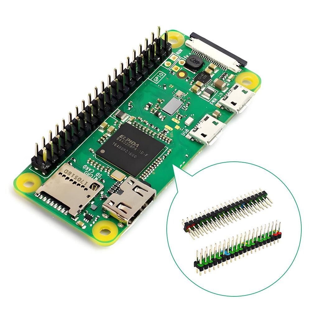Pi Zero W Board - Cabeçalho de placa de desenvolvimento 2*20
