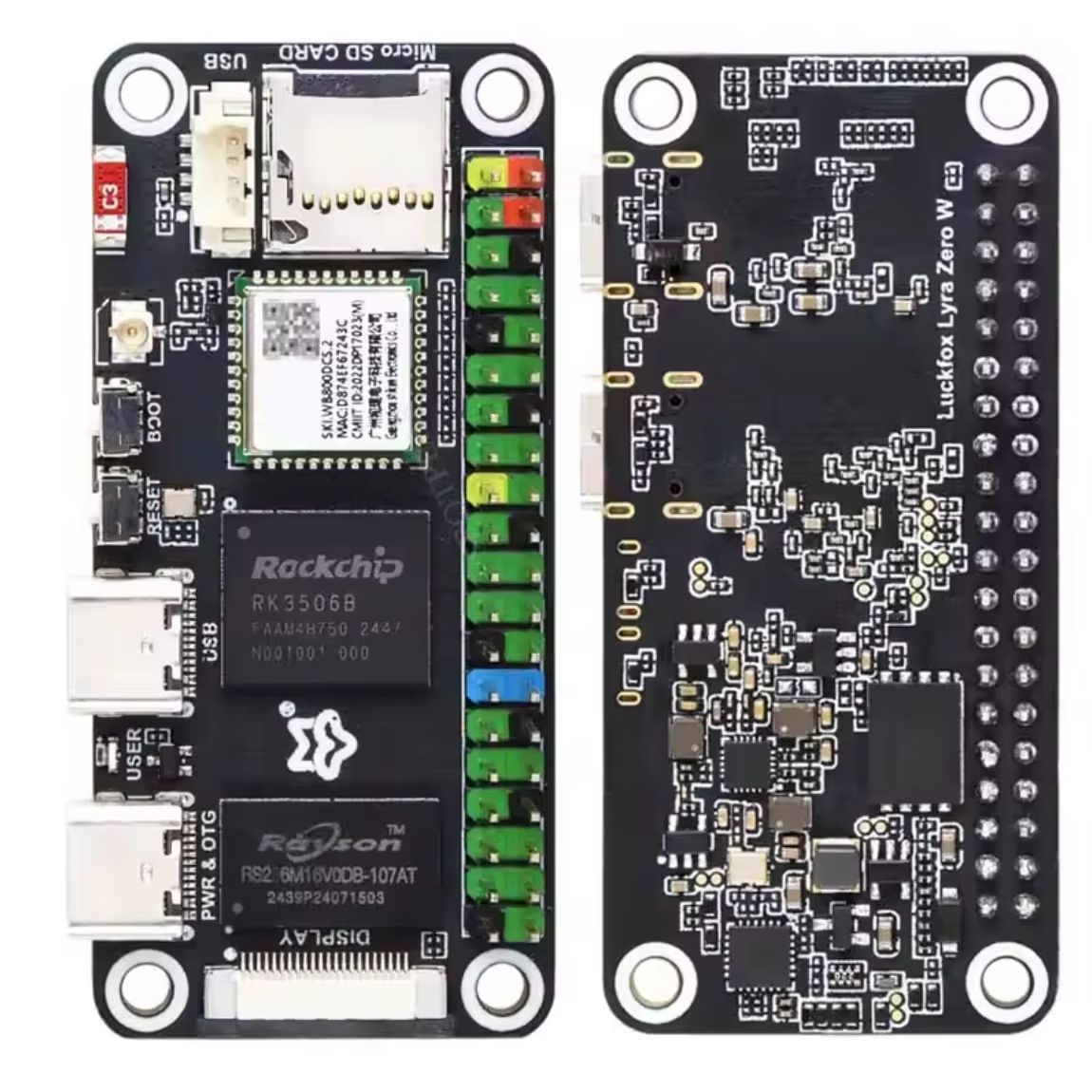Placa Luckfox Lyra Zero W RK35 - Pi Zero W Board avaliação e preço