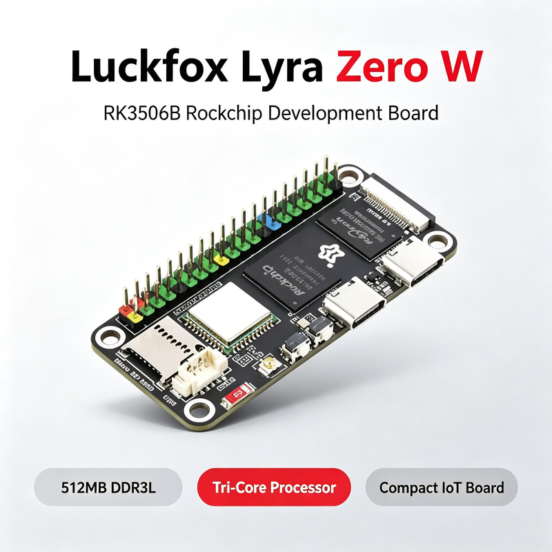 Placa Luckfox Lyra Zero W RK35 - Pi Zero W Board avaliação e preço