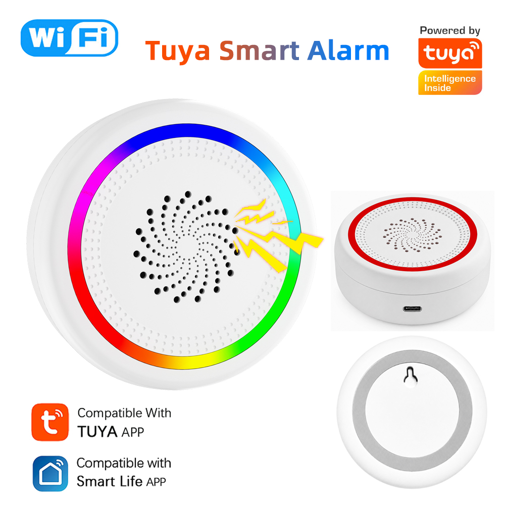 Sirene WiFi Tuya Inteligente c - Home Automation Diy avaliação e preço