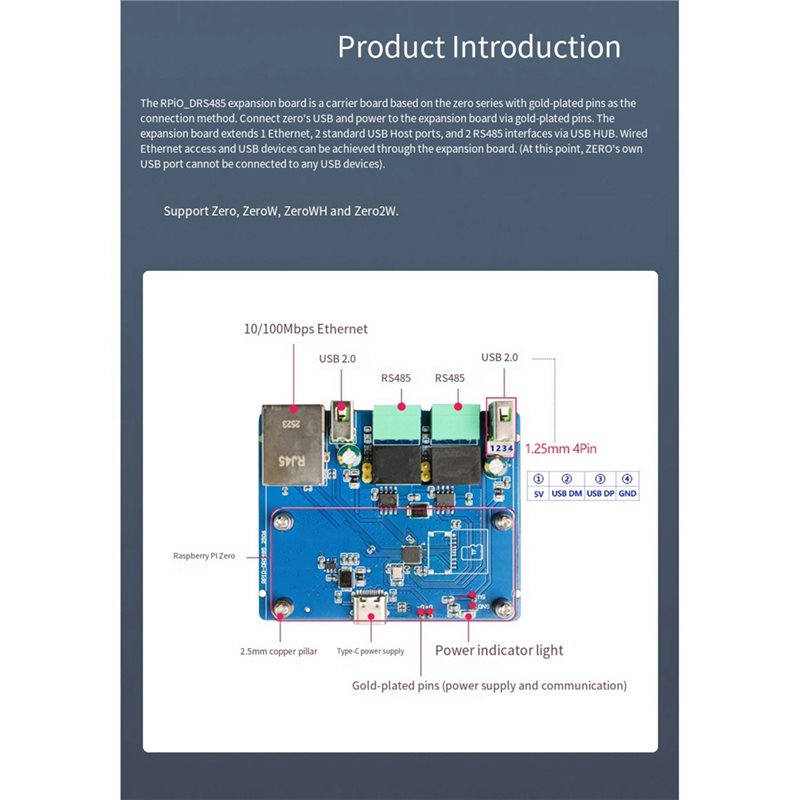 Placa de Expansão Dual RS485 A - Pi Zero W Board avaliação e preço